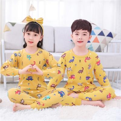 China Casual Children's Fall Clothing Boys And Girls Cotton Big Children's Thermal Underwear Set for sale