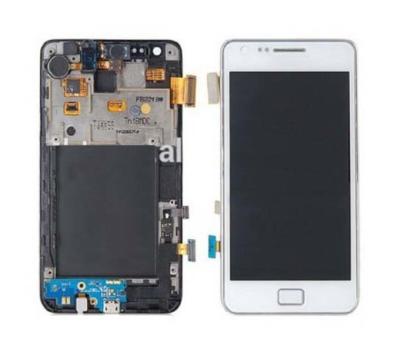 China Pantalla LCD táctil i9100 de la galaxia S2 ii de Samsung con el conjunto del bastidor del digitizador en venta