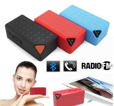 중국 X3 소형 무선 Bluetooth 스피커 HIFI 차 Handfree Mic TF USB FM 마이크로 SD 시끄러운 Subwoofer 판매용