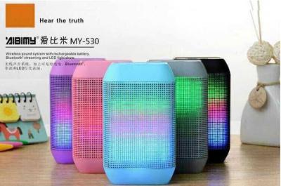 China Orador DE ALTA FIDELIDADE do mini Bluetooth mini subwoofer sem fio de MY530BT com o cartão de USB TF da luz do diodo emissor de luz à venda