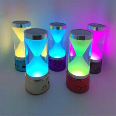 China 2015 BT-18 MUSIC bluetooth Hourglass Speaker with magic LED lights TF Card Remote Control for sale