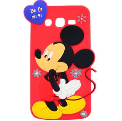 Cina cassa di gomma del silicio di mickey per il iPhone 4 5s 6s più la NOTA 3 5 della galassia s5 s4 S6 S7 di SAMSUNG in vendita