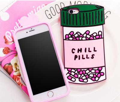 China Chill pills love options silicone Case For iPhone 4 5s 6 plus 7  s5 s4 S6 S7 NOTE 7 3 5 for sale