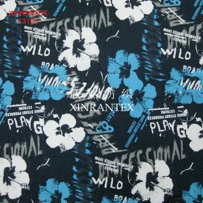 China F3103 micro fibre twill peach skin printing fabric for beach short pants for sale