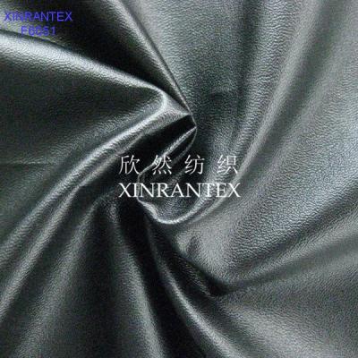 China F6051 fake leather fabric 100% polyester micro fibre suede pu lamilation finish for jacket for sale