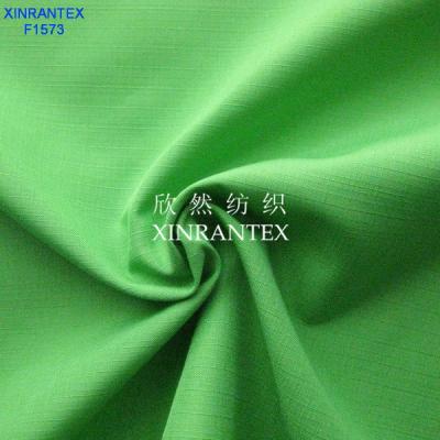 China F1573 100% polyester pongee fabric ribstop weaving design for fashion jacket 57/58