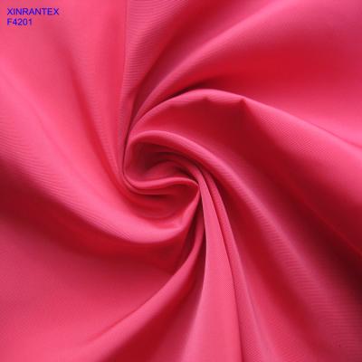 China F4201 100% polester imitation memory fabric two tones with wr pu coating for jacket for sale