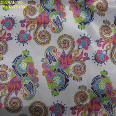 China F5107 shiny poly satin fabric for sale