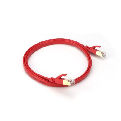 China Durable Cat 7 Flat RJ45 Patch Cord Ethernet Network Cat7 Cable Patch Cord Price for sale