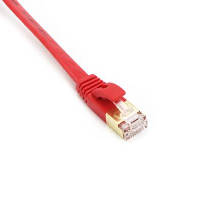 China Durable 3FT 4FT 5FT 6FT 7FT Ethernet Cat7 Pure Copper Cable SSTP Cat7 32awg Cat7 Patch Cable for sale