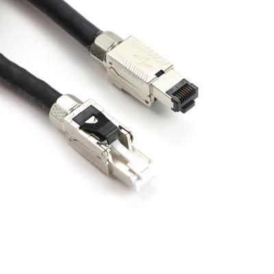 China Durable CAT 8 Ethernet Cable High Speed 40Gbps SFTP 22AWG CAT8 Cable LAN Internet Network Cord with Gold Plated RJ45 for sale