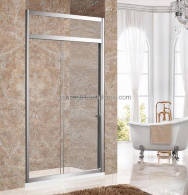 China Modern Affordable Silver Aluminum Alloy Frame Frosted Glass Shower Room for sale