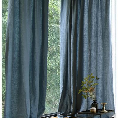 China Best Selling High Quality Wholesale Blackout Classic Curtain For Living Room Bedroom Window 100% French Linen Curtain for sale