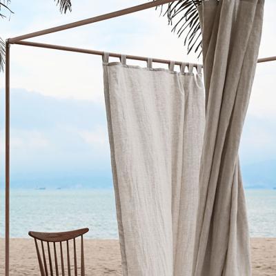 China Blackout Made In China Belgium High Quality 100% Linen Window Curtains for sale