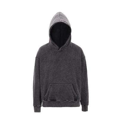 China Wholesale Viable Viable Heavy Color Sweatshirts Mens Acid Washed Pullover Hoodies Custom for sale