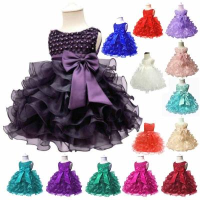 China Wholesale Summer Kid Cute Baby Party Clothes Viable Viable 1 Piece Birthday Dresses For Girls for sale