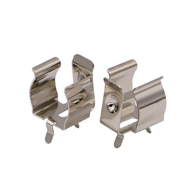 China DIP/THM D.C.A. Metal Spring Battery Clips Custom Flat Battery Clip for sale