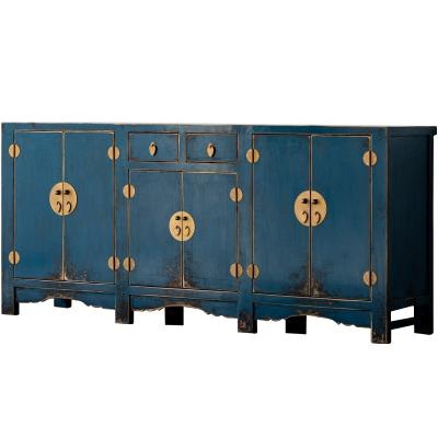 China Assembled Neo-Chinese Simple Customization Painted Chinese Furniture Vintage Reproduction Furniture Sideboard for sale