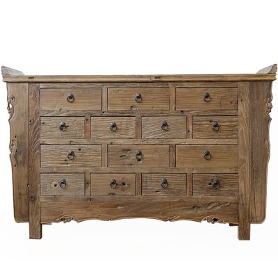 China Assembled reclaimed Chinese traditional ristoc furniture decorative multifunctional wooden tenon joint structure storage with drawers for sale