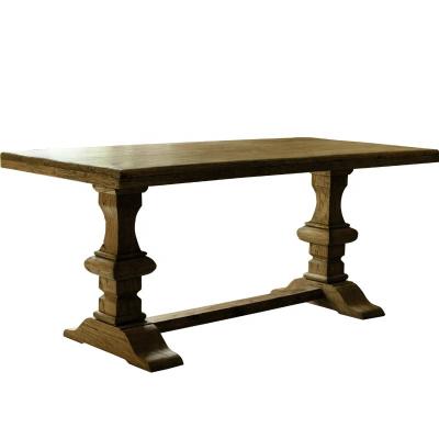 China American Style Compiled Coffee Table Reclaimed Leisure Rustic Quality Refectory Solid Wood Rustic Dining Table for sale