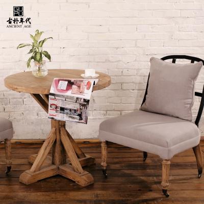 China Assembled Wood Work GUEST ROOM Reproduction Furniture Customized Furniture Reclaimed Antique Rustic Solid Dining Table for sale