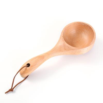 China New 2022 Stored Rice Solid Scoop Fashion Kitchen Water Storage Measuring Wooden Wine Scoop Kitchen for sale