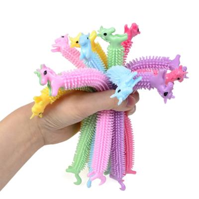 China Toys Multicolor Strings Adults Kids Relaxing Toys Alpaca Wrist Band Sensory Stretchy Person Toys for sale