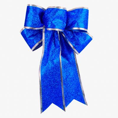 China Christamas Home Decoration Pre-Tie Ribbon Bow Navidad Christmas Bows And Bows For Presents for sale