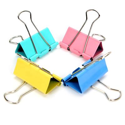 China High Quality Multicolor Metal Office School Stationery Promotion Metal Binder Clip for sale