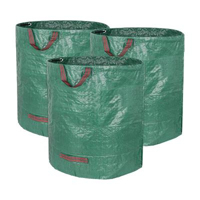 China Outdoor Garden Stored PP Waterproof Garden Trash Lawn Leaf Bag for sale