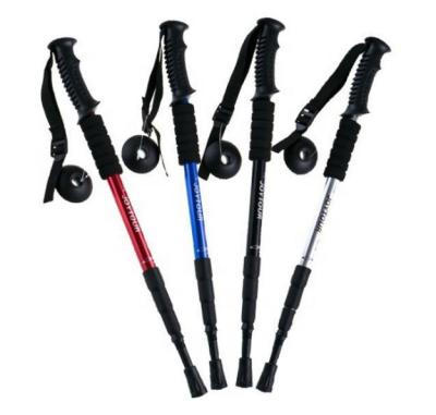 China Adjustable Folding Canes Poles Camping Cheap Outdoor Collapsible Hiking Walking Stick for sale