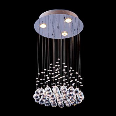 China New Style Contemporary K9 Material Crystal Led Small French Chandelier Material Clear Ceiling Lights for sale