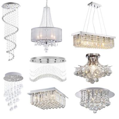 China Dimmable Modern Chandelier Lighting Pendant Lights Round K9 Crystal Chandeliers For Living Room Bedroom for sale