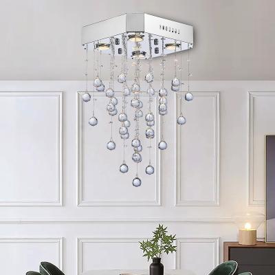 China Modern 220V Stock Lighting Crystal Ring Modern Chandelier For Living Room Bedroom for sale