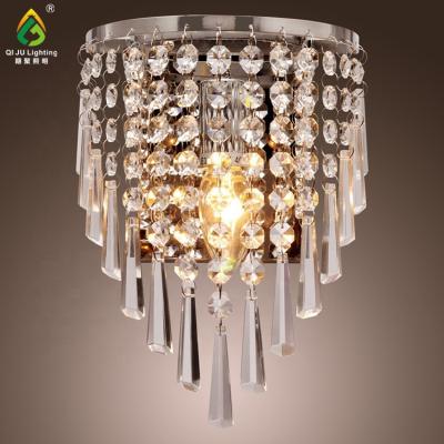 China Modern Energy Saving Crystal Wall Lamp Outdoor light source material for sale