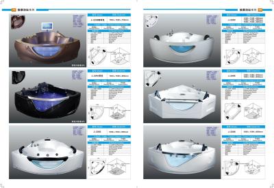 China Surface Polished Hydro Massage Bath Tub Bubble Massage Tub 1500mm Length for sale