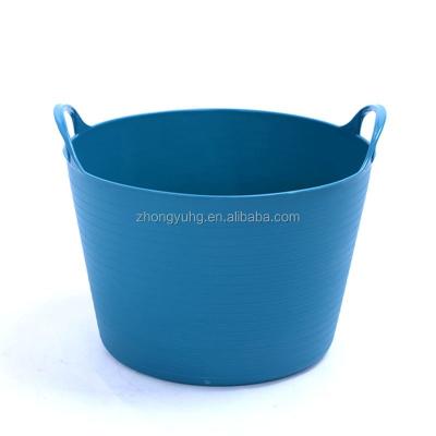 China Popular Hot Selling Large Capacity Eco - Friendly Flexible Tubs Laundry Buckets for sale