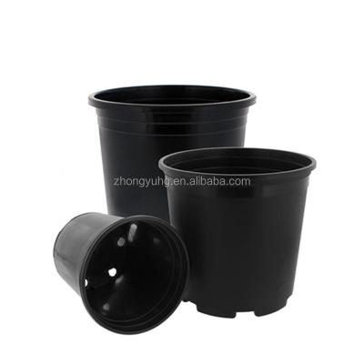 China Modern Wholesale 1-10 Gallon Nursery Pots Square And Round Shape Black Plastic Seed Initiator/Plant Planter Customized for sale