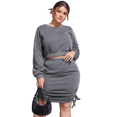 China European high autumn and winter new foreign trade and American style border women's clothing anti-pilling loose long sleeve drawstring for sale