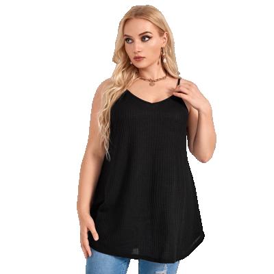 China European Large Women's Leisure Wear Long Sleeve Breathable Loose Sling Spring And Summer And American New V-Neck Large Border Company for sale