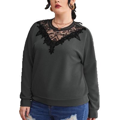 China European and American wholesale custom-made breathable lace fashion shirt new 2022 autumn long sleeve lace collar shirt for sale