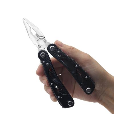 China Eco-friendly Survival Black Stainless Steel Pliers Outdoor Multifunctional Multitools Multitools for sale