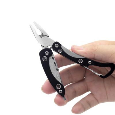 China Portable Outdoor Multi Tool Blakc Multifunctional Aluminum Handle Eco-friendly Folding Multitool for sale