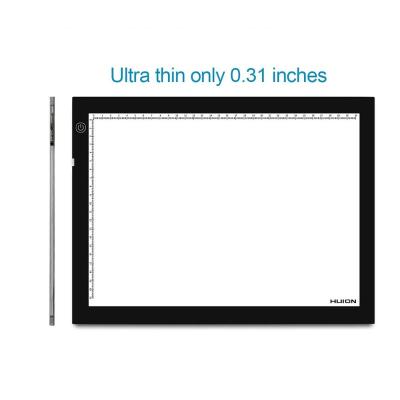 China 2019 Brand New HUION 2019 Adjustable Writing Light Pad Convenient Rectangle LED Shine for sale