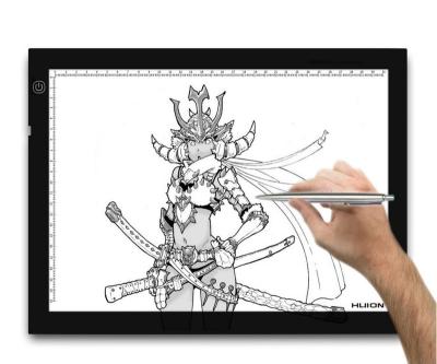 China HUION A4 380x300x8mm Ultrathin Animation Adjustable Brightness Acrylic Light Boxes Led Drawing Board for sale