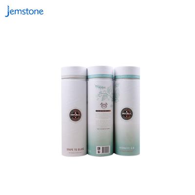 China Recyclable Popular Round Wine Bottle Box Cylinder Paper Packaging Tube For 750Ml for sale