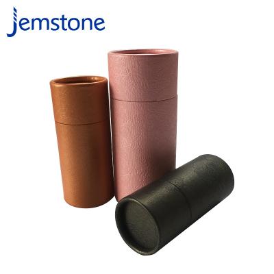 China Recyclable Eco Friendly Kraft Tubing Packaging Pink Paper Tube For Tea Cans Packaging for sale