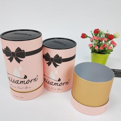 China Custom 100% Recyclable Natural Recycled Round Kraft Cardboard T-shirt Tube Packaging Container Package Gift for sale