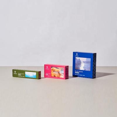 China Recycled Materials Empty Cartridges Roll Box 1Gram Rigid Disposable 510 Cartridges Pre Box With Custom Printing for sale