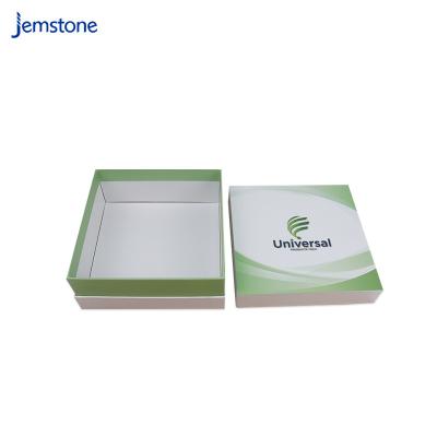 China Recycled Materials Logo Printed Gift Box Rigid Cardboard Custom Lid And Base Rigid Box Packaging for sale